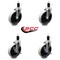 Service Caster 5 Inch Thermoplastic Wheel 1-1/2 Inch Expanding Stem Caster Set with 2 Brakes SCC-EX05S510-TPRS-112-2-SLB-2 - alternate 2